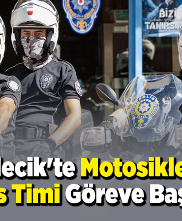 Bilecik'te motosikletli polis timi göreve başladı