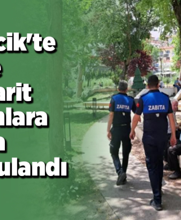 Bilecik'te yere izmarit atanlara ceza uygulandı