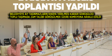 TOPLU TAŞIMADA ZAM TALEBİ GÖRÜŞÜLMEK ÜZERE KOMİSYONA HAVALE EDİLDİ