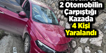 Bilecik'te 2 otomobilin çarpıştığı kazada 4 kişi yaralandı