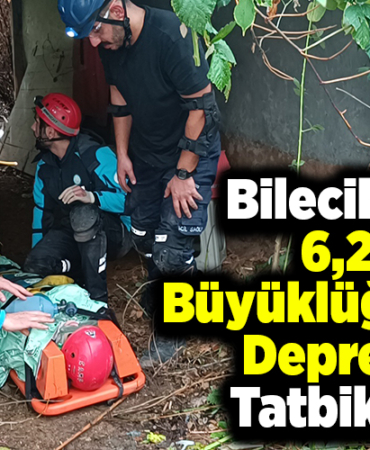 Bilecik'te 6,2 büyüklüğünde deprem tatbikatı