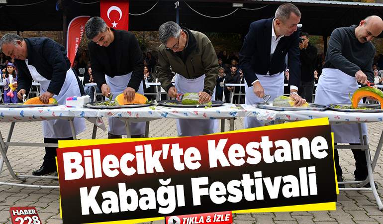 Bilecik’te Kızıldamlar Kestane Kabağı Festivali yapıldı