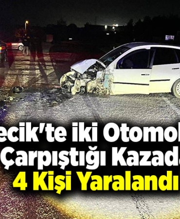 Bilecik'te iki otomobilin çarpıştığı kazada 4 kişi yaralandı