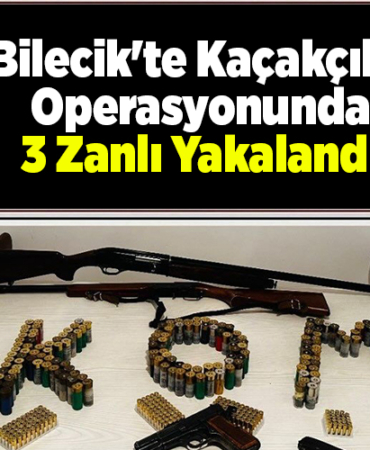Bilecik'te kaçakçılık operasyonunda 3 zanlı yakalandı