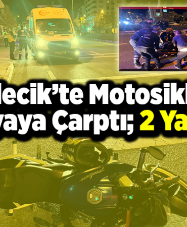 Bilecik’te motosiklet yayaya çarptı 2 yaralı