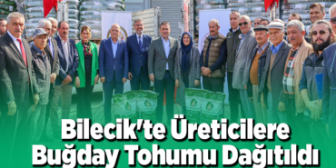 Bilecik'te üreticilere buğday tohumu dağıtıldı