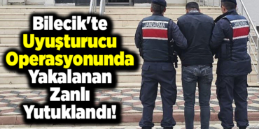 Bilecik'te uyuşturucu operasyonunda yakalanan zanlı tutuklandı