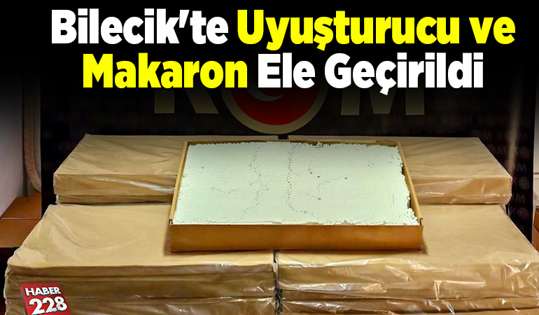 Bilecik’te uyuşturucu ve makaron ele geçirildi