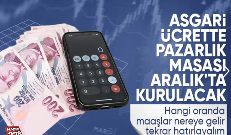 Asgari ücret görüşmeleri aralık ayında başlayacak
