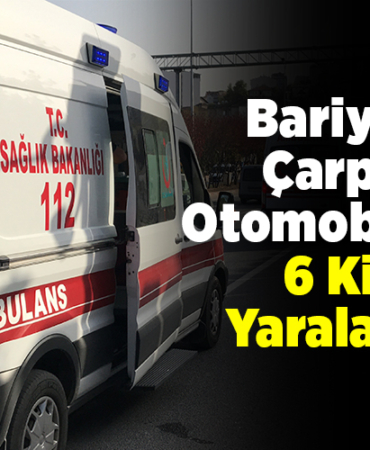 Bilecik'te bariyere çarpan otomobildeki 6 kişi yaralandı
