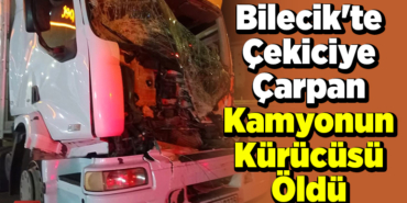 Bilecik'te çekiciye çarpan kamyonun sürücüsü öldü