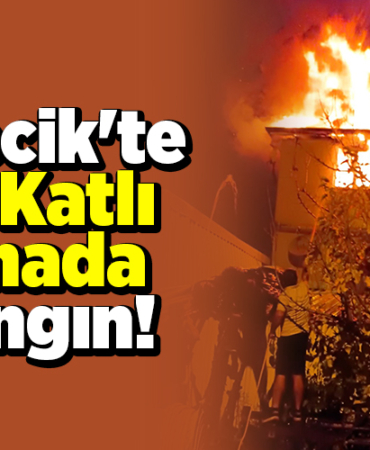 Bilecik'te iki katlı binada yangın!