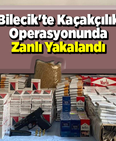 Bilecik'te kaçakçılık operasyonunda zanlı yakalandı