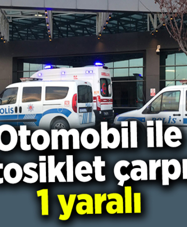 Bilecikte motosiklet ile otomobil çarpıştı 1 yaralı