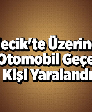 Bilecik'te üzerinden otomobil geçen kişi yaralandı