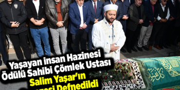 Yaşayan İnsan Hazinesi Ödülü sahibi çömlek ustası Salim Yaşar'ın cenazesi defnedildi