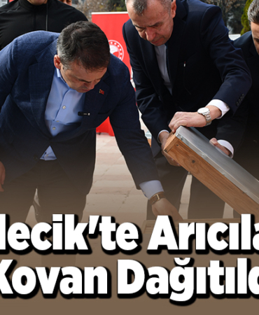 Bilecik'te arıcılara kovan dağıtıldı