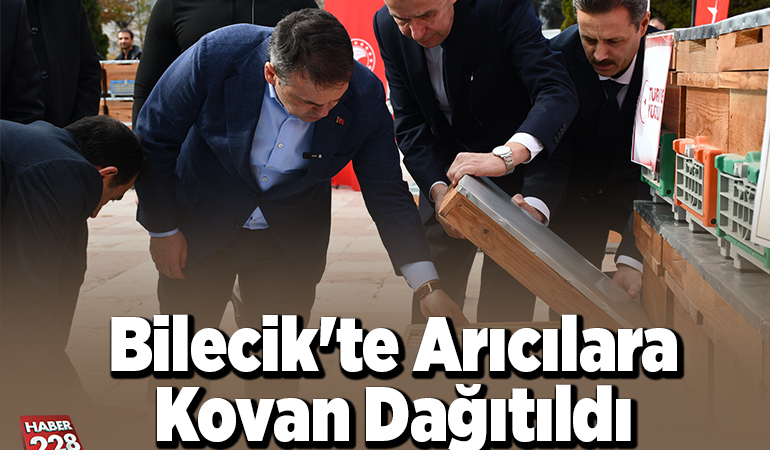 Bilecik’te arıcılara kovan dağıtıldı