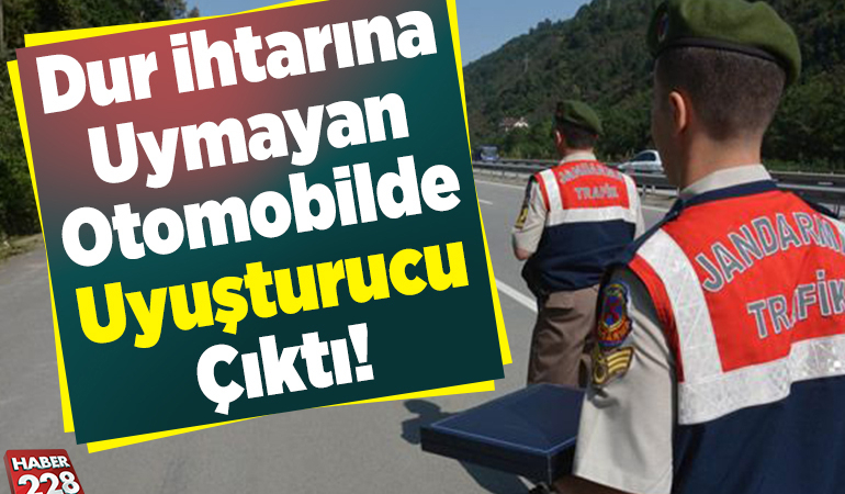 Bilecik’te “dur” ihtarına uymayan otomobilde uyuşturucu aparatı ele geçirildi