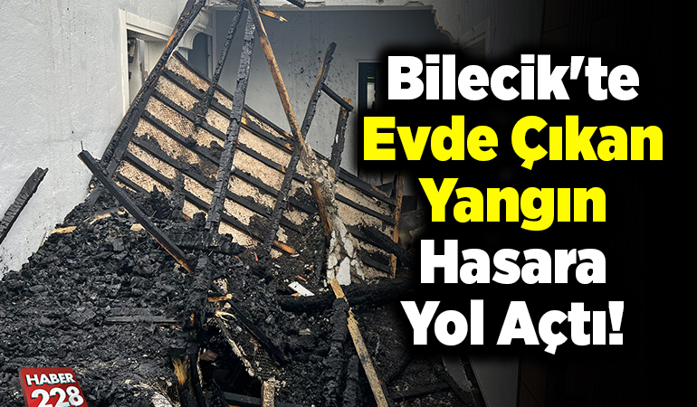 Bilecik’te evde çıkan yangın hasara yol açtı