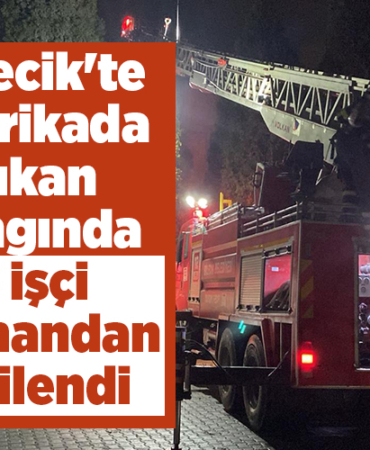 Bilecik'te fabrikada çıkan yangında 3 işçi dumandan etkilendi