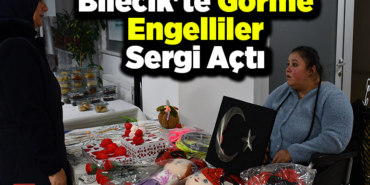 Bilecik'te görme engelliler sergi açtı