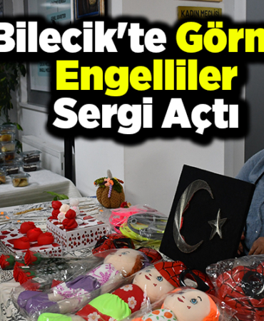 Bilecik'te görme engelliler sergi açtı