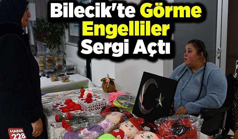 Bilecik’te görme engelliler sergi açtı