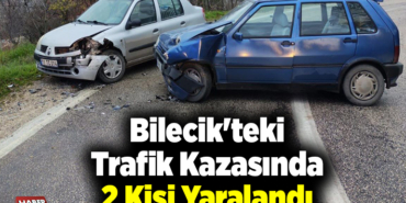 Bilecik'teki trafik kazalarında 2 kişi yaralandı