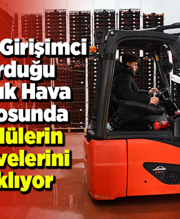 Kadın girişimci devlet desteğiyle kurduğu soğuk hava deposunda köylülerin meyvelerini saklıyor