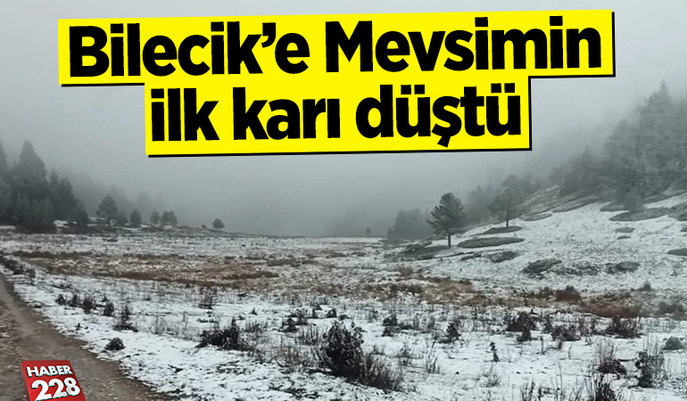 Bilecik’te Mevsimin İlk Karı Düştü