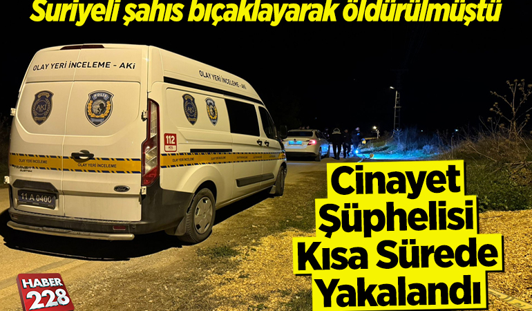 Cinayet Şüphelisi Kısa Sürede Yakalandı