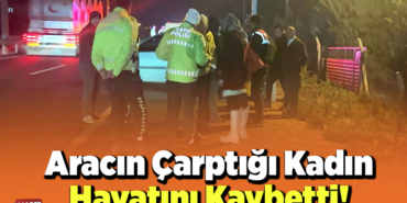 Aracın çarptığı kadın hayatını kaybetti!