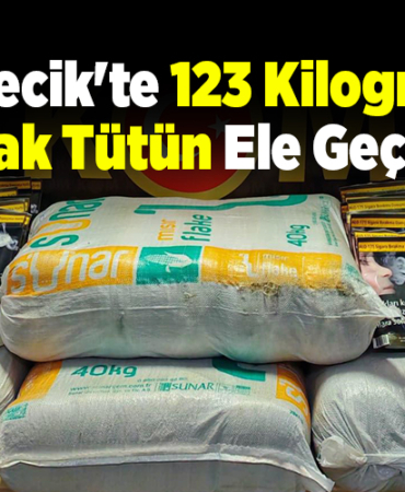Bilecik'te 123 kilogram kaçak tütün ele geçirildi