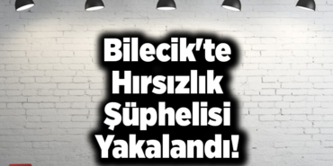 Bilecik'te Hırsızlık Şüphelisi Yakalandı!