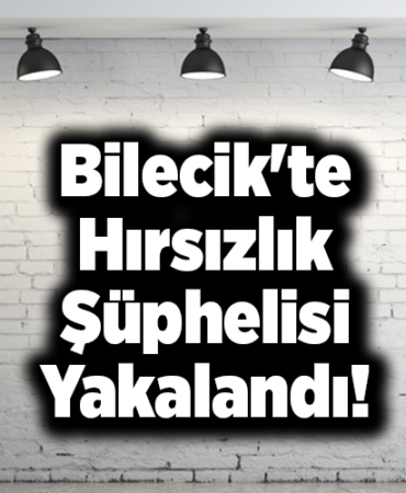 Bilecik'te Hırsızlık Şüphelisi Yakalandı!