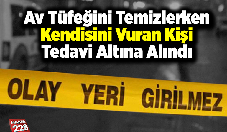 Bilecik’te av tüfeğini temizlerken kendisini vuran kişi tedavi altına alındı