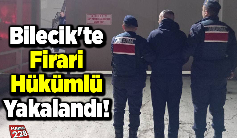 Bilecik’te firari hükümlü yakalandı
