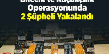 Bilecik'te kaçakçılık operasyonunda 2 şüpheli yakalandı