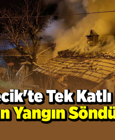 Bilecik'te tek katlı evde çıkan yangın söndürüldü