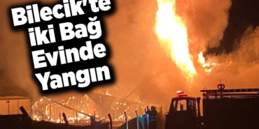 Bilecik'te iki bağ evinde yangın