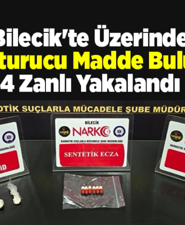 Bilecik'te üzerinde uyuşturucu madde bulunan 4 zanlı yakalandı