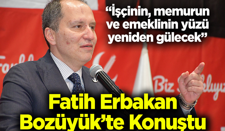 Yeniden Refah Partisi Genel Başkanı Erbakan Bozüyük’te