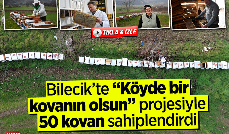 “Köyde bir kovanın olsun” projesiyle 50 kovan sahiplendirdi