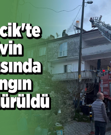 Bilecik'te evin çatısında yangın söndürüldü