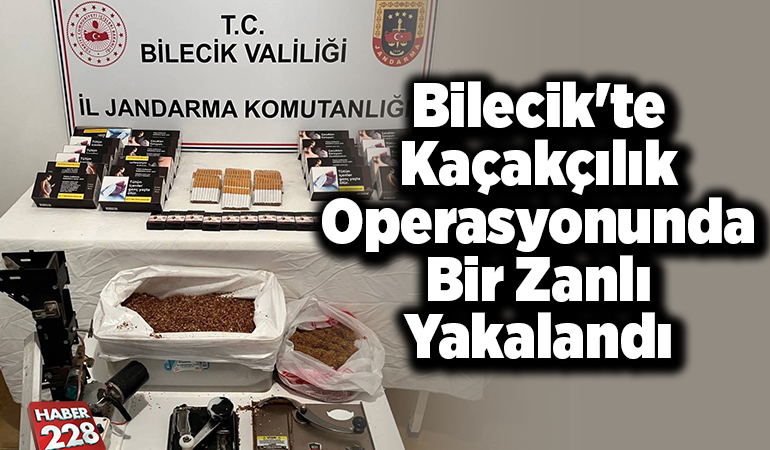 Bilecik’te kaçakçılık operasyonunda bir zanlı yakalandı