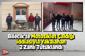 Bilecik'te motosiklet çaldığı iddiasıyla yakalanan 2 zanlı tutuklandı