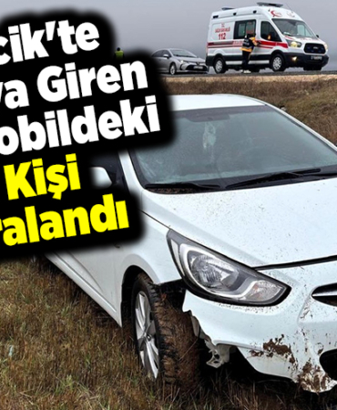 Bilecik'te tarlaya giren otomobildeki 2 kişi yaralandı