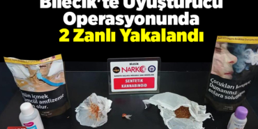 Bilecik'te uyuşturucu operasyonunda 2 zanlı yakalandı