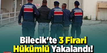 Bilecik'te 3 firari hükümlü yakalandı